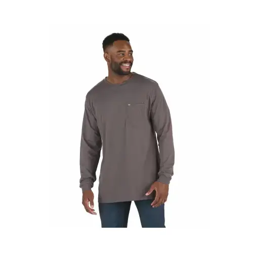 Performance Men's XL Slate Gray Long Sleeve Pocket T-Shirt Performance Men's XL Slate Gray Long Sleeve Pocket T-Shirt