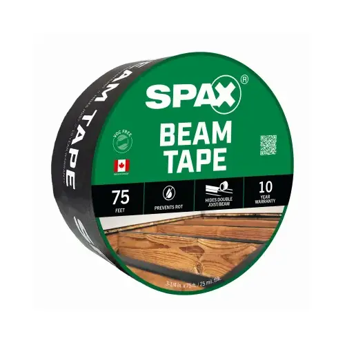 3-1/4 In. x 75 Ft. Beam Tape Black