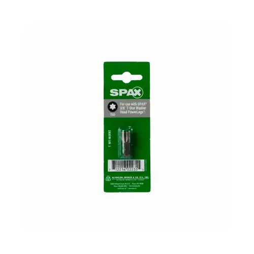 1/4 In. x 1 In. T50 T-Star Insert Screwdriver Bit 1/4 In. x 1 In. T50 T-Star Insert Screwdriver Bit