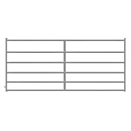 Gate 6 Bar Square Corner 10 ft Length Steel Finish Gate 6 Bar Square Corner 10 ft Length Steel Finish