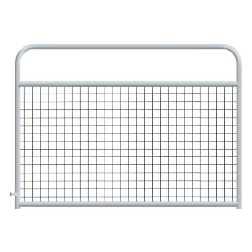 Wire Mesh Round Corner 4" x 4" Mesh Galvanized Steel 4 ft Length Gate Wire Mesh Round Corner 4" x 4" Mesh Galvanized Steel 4 ft Length Gate