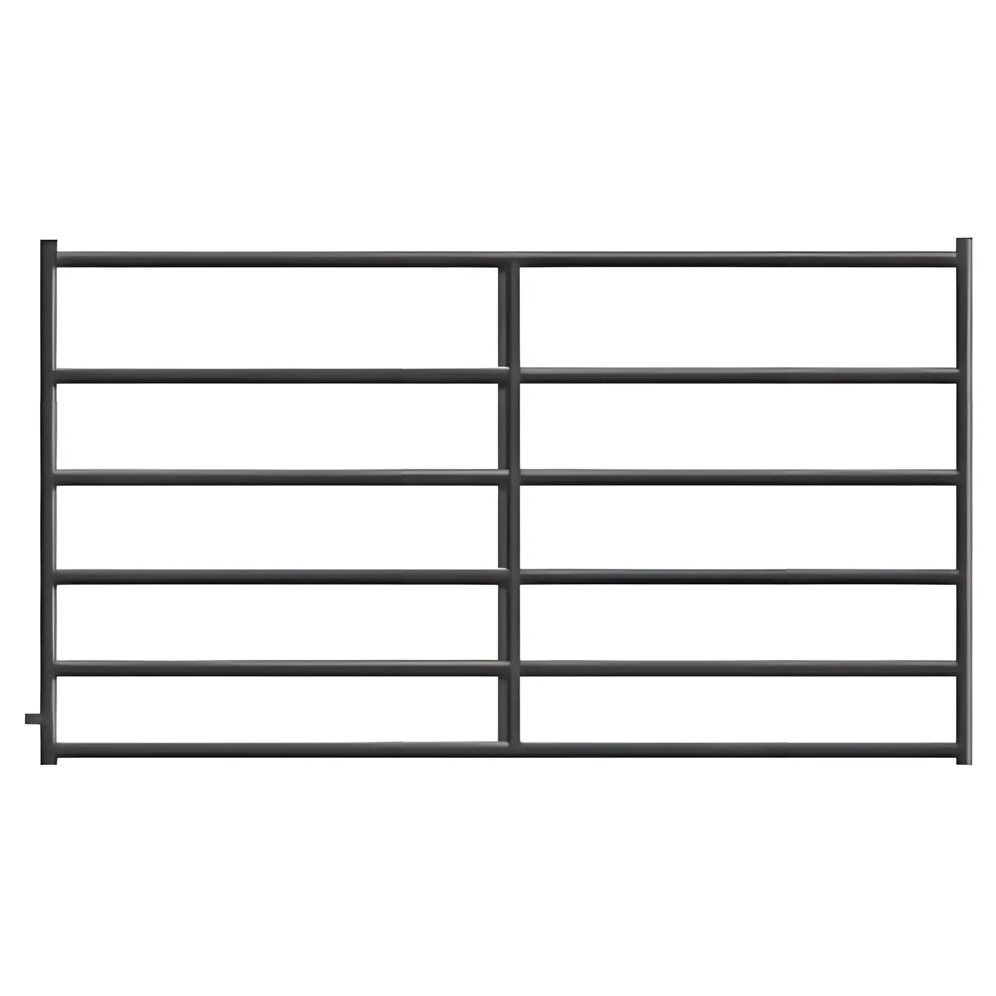 Alligator Brand 6 Bar Square Corner 8 ft Length Black Finish 14233595