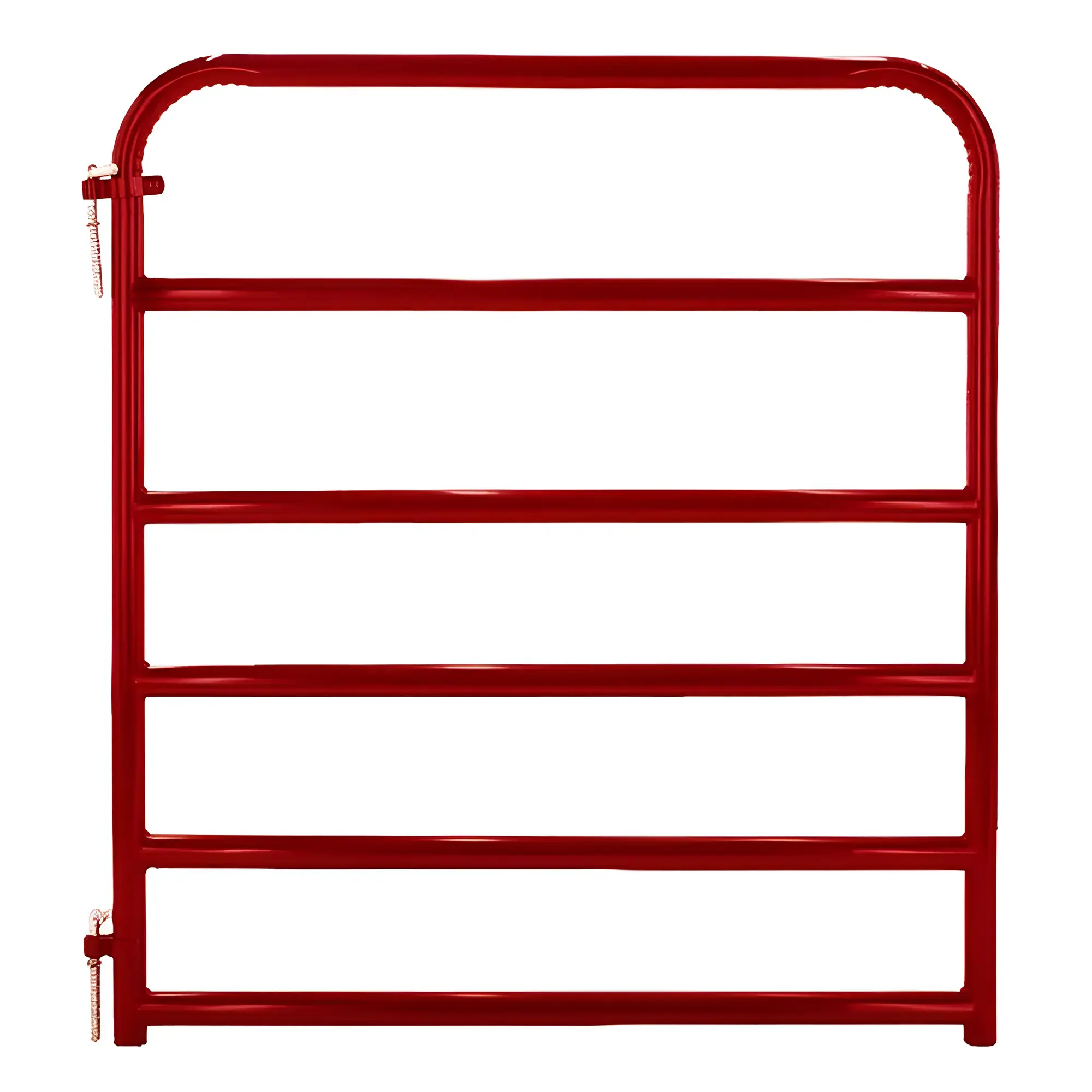 Alligator Brand Gate 6 Bar Round Corner 4 ft Length Red Finish 14230808