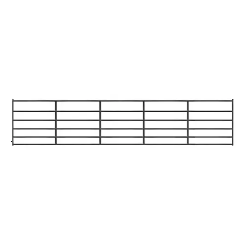 6 Bar Square Corner 20 ft Length Black Powder Coated Finish