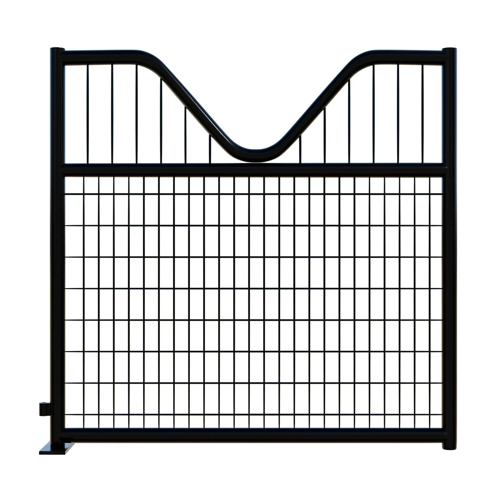 Alligator Brand Horse Stall Door Galvanized Silver Black 22614481