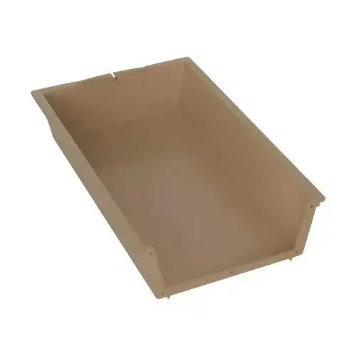 Cabinet Drawer Insert 4" Height 11-3/4" Width Biege Finish Beige Cabinet Drawer Insert 4" Height 11-3/4" Width Biege Finish Beige