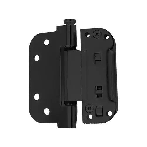Adjustable Set Hinge Non Removable Pin Black Finish