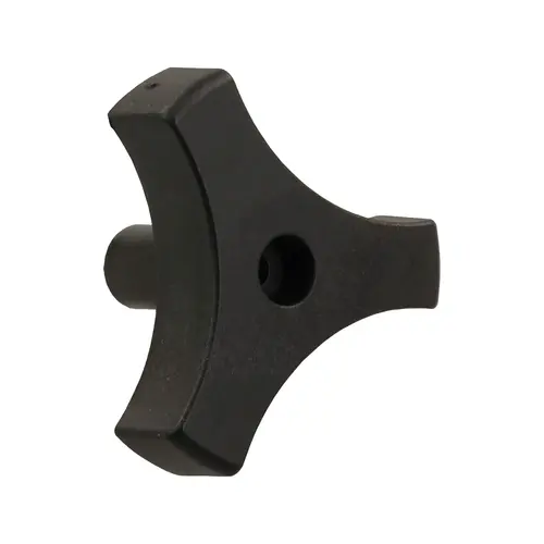 Window Knob Handle With Screw 2-1/8" Outside Diameter Black Finish