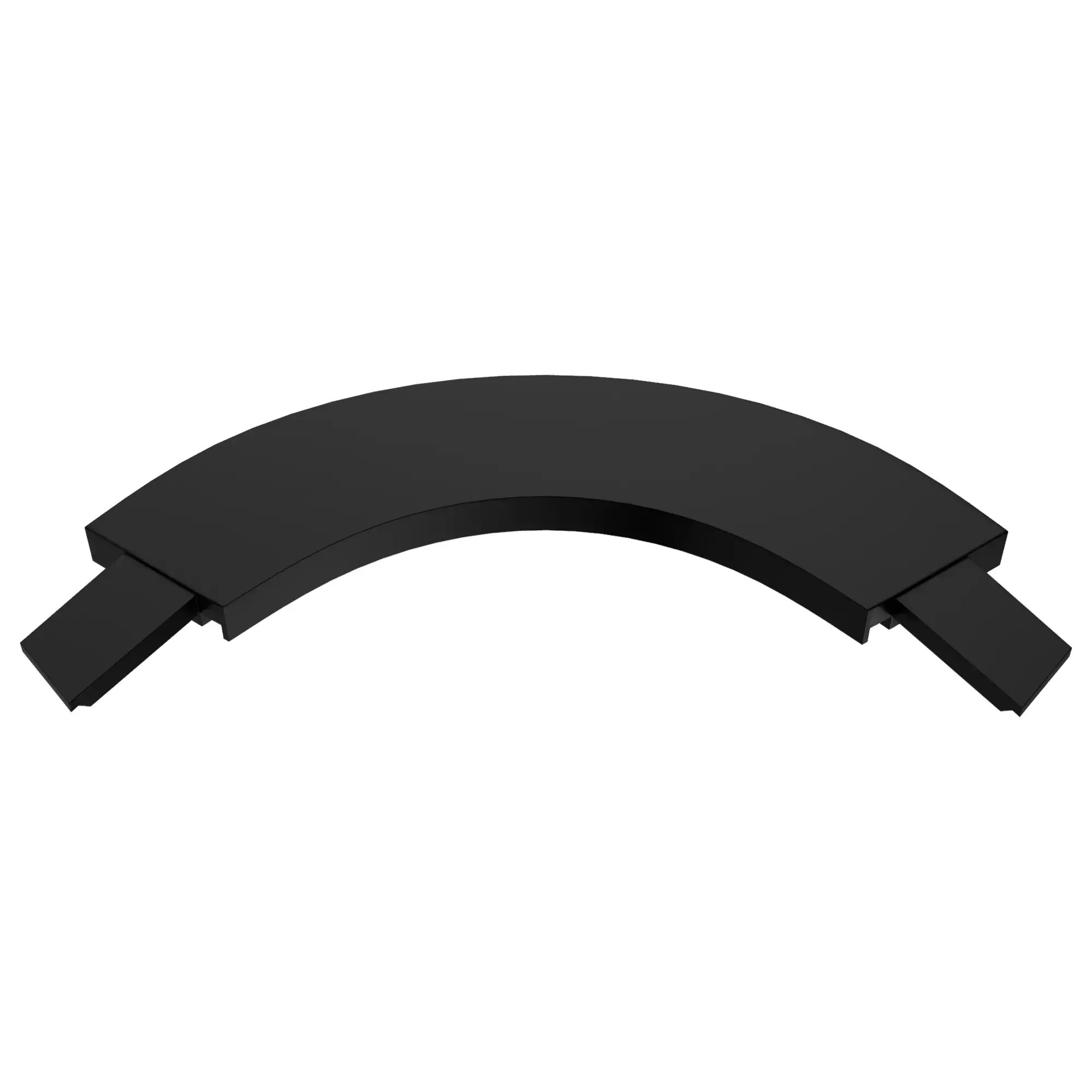 Brixwell 90-1136 Radius Screen Corner 3-3/4" Width 1-11/16" Radius Black