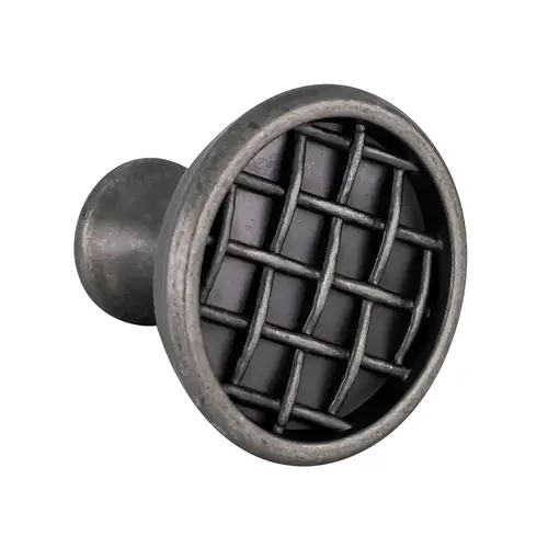 Weave Pattern Round Cabinet Knob For Kitchen And Cabinet Hardware 1-3/8" Dia Weathered Nickel - pack of 10 Weave Pattern Round Cabinet Knob For Kitchen And Cabinet Hardware 1-3/8" Dia Weathered Nickel - pack of 10