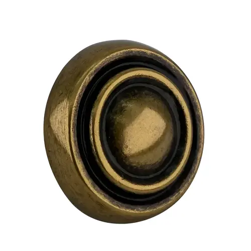 Traditions Mushroom Kitchen Cabinet Knob 1-3/16" Dia Burnished Brass - pack of 20 Traditions Mushroom Kitchen Cabinet Knob 1-3/16" Dia Burnished Brass - pack of 20