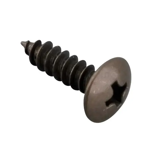 Truss Head Sheet Metal Screws For Home Hardware #6 x 5/8" Burnished Brass - pack of 100 Truss Head Sheet Metal Screws For Home Hardware #6 x 5/8" Burnished Brass - pack of 100