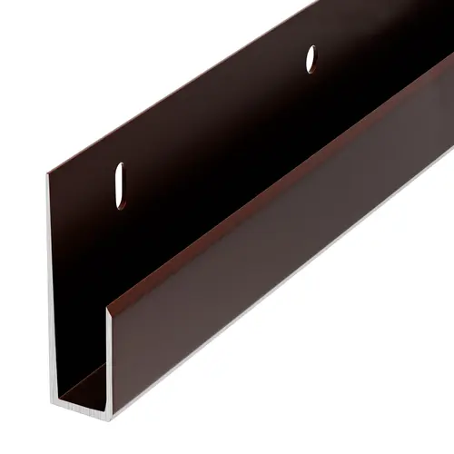 1/4" Deep Nose Aluminum J Channel Bronze Anodized Finish - 144" Length 1/4" Deep Nose Aluminum J Channel Bronze Anodized Finish - 144" Length