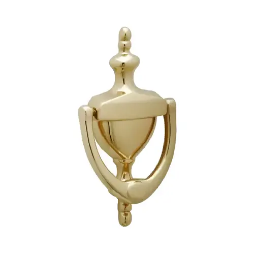 Door Knocker 3-15/16" Mounting Hole Size Brass Finish