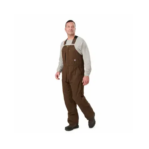 Men's XL Bark Heartland Insulated Washed Duck Bib Overalls Men's XL Bark Heartland Insulated Washed Duck Bib Overalls