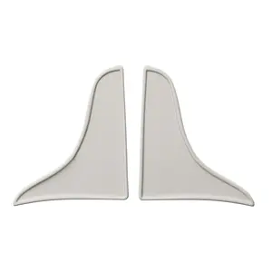 CRL M6086 Porcelain White Curved Profile Tub Splash Guard - pack of 2
