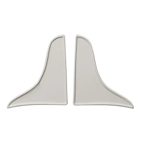 Porcelain White Curved Profile Tub Splash Guard - pack of 2 Porcelain White Curved Profile Tub Splash Guard - pack of 2