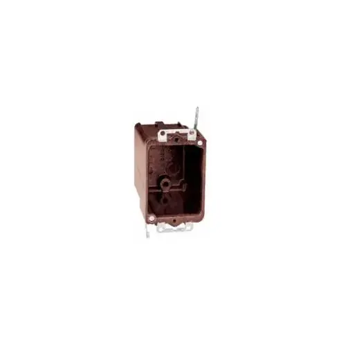 Carlon 1-Gang Outlet Box, Phenolic, Brown - 3-3/8"L x 2-3/8"W x 3-1/4"D Carlon 1-Gang Outlet Box, Phenolic, Brown - 3-3/8"L x 2-3/8"W x 3-1/4"D