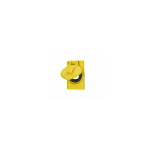 Wallplates and Boxes, Weatherproof Covers, 1-Gang, 1) 1.70" Opening, Standard Size, Yellow Polycarbonate Wallplates and Boxes, Weatherproof Covers, 1-Gang, 1) 1.70" Opening, Standard Size, Yellow Polycarbonate