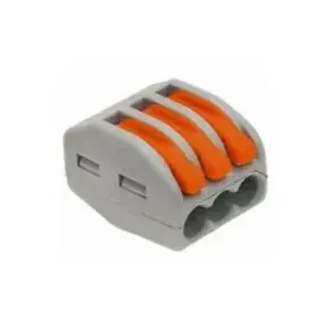 WAGO 222-415 Lever Nut, Gray, 5 Wire 28-12 AWG, 40/BX