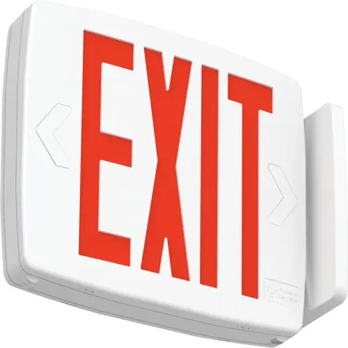 Lithonia Lighting Quantum LED Exit Sign, White Housing, Selectable Red/Green Lithonia Lighting Quantum LED Exit Sign, White Housing, Selectable Red/Green