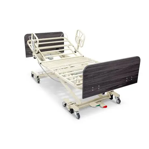 Medacure Versatile Low Bed 36"W X 80-88"L Flr Lk-Assist Rails/Maple Bed Ends