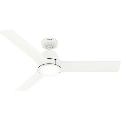 Hunter Fan 52" Aeronaut Wi-Fi Ceiling Fan With Led, Damp Rated, Matte White Hunter Fan 52" Aeronaut Wi-Fi Ceiling Fan With Led, Damp Rated, Matte White