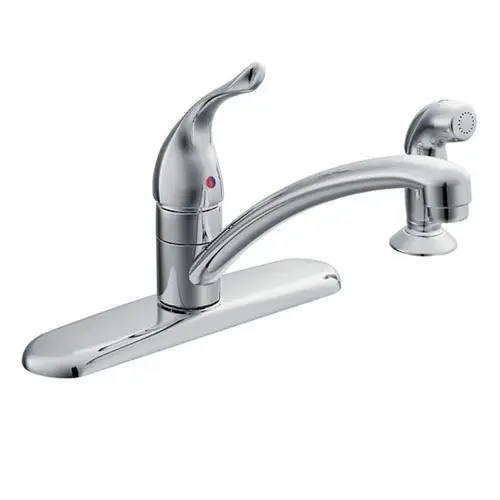 Moen Chateau Chrome One-Handle Low Arc Kitchen Faucet Moen Chateau Chrome One-Handle Low Arc Kitchen Faucet
