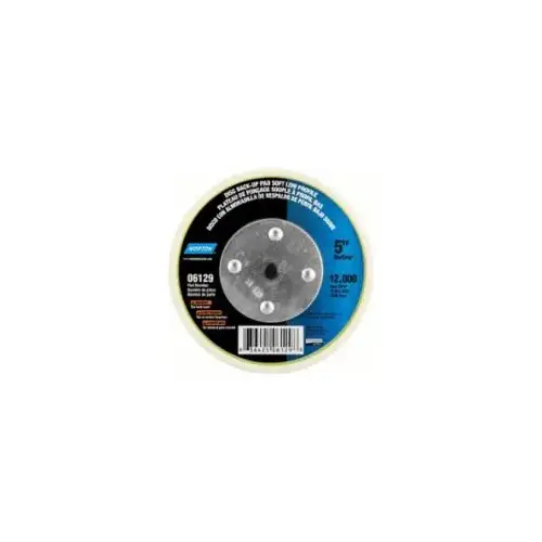 5" Low Profile Soft Back Up Pad Grip-On 5" Low Profile Soft Back Up Pad Grip-On