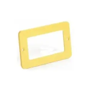 Woodhead 1301380030 GFI Outlet Coverplate No Flip Lid Duplex Yellow