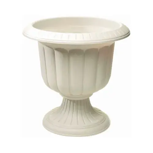 Plastic Planter, Classic Urn, Stone Resin, 14-In. - pack of 12 Plastic Planter, Classic Urn, Stone Resin, 14-In. - pack of 12