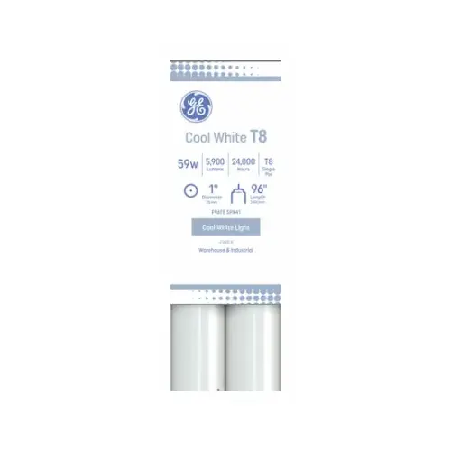 8 ft CW T8 Fluor Tube pair - pack of 8 8 ft CW T8 Fluor Tube pair - pack of 8