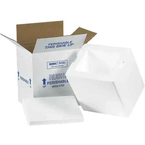 Box Partners 8 X 6 X 9" Insulated Shipping Kit Cs Of 8 White Box Partners 8 X 6 X 9" Insulated Shipping Kit Cs Of 8 White