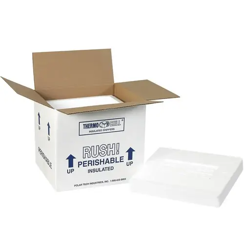 Box Partners 10 1/2 X 8 1/4 X 9 1/4" Insulated Shipping Kit Cs Of 2 White Box Partners 10 1/2 X 8 1/4 X 9 1/4" Insulated Shipping Kit Cs Of 2 White