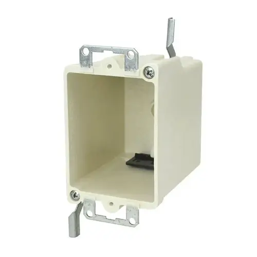 Allied Moulded 1-Gang Old Work Fiberglass Switch/Outlet Box With Wings Off White Off-White