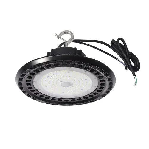 150W LED UFO High Bay Light CCT 4000K AC 120-277V Black
