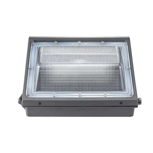 120W LED Semi Cutoff Wall Pack Light CCT 5000K AC 120-277V Brown