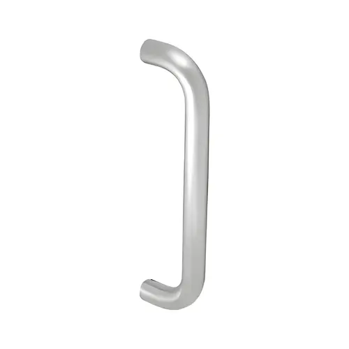 Straight Pull Handle, 9" Mounting Center To Center, Clear Anodized Finish Straight Pull Handle, 9" Mounting Center To Center, Clear Anodized Finish