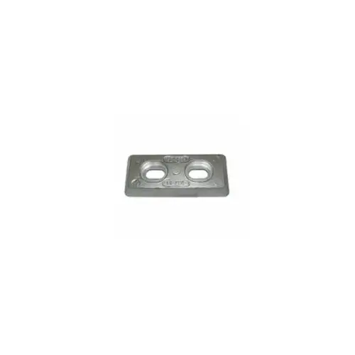 Zinc Anode Hull Plate 6.25" x 2.75" x .75"