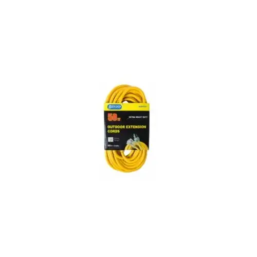 12/3 SJTW Extension Cord Singel Tap 50 ft Yellow 12/3 SJTW Extension Cord Singel Tap 50 ft Yellow