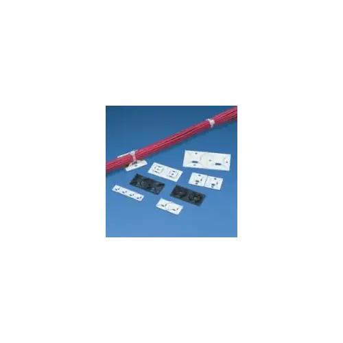 Cable Tie Mount Adhesive 1.1"X1.1" White 100PK
