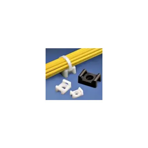 Cable Tie Mount .43" W #8 Screw Black 100PK