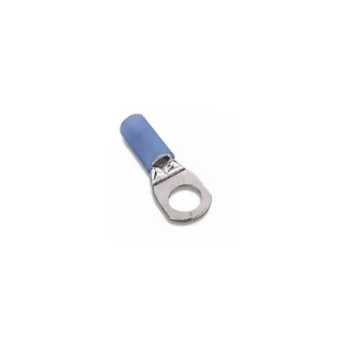 Large Ring Terminal NI 2/0 1/2" TP Blue