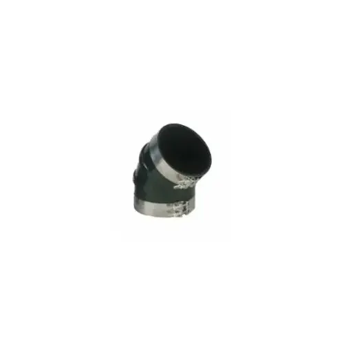 6" Rubber 45 degree Exhaust Elbow W/4 SS Clamp Black 6" Rubber 45 degree Exhaust Elbow W/4 SS Clamp Black
