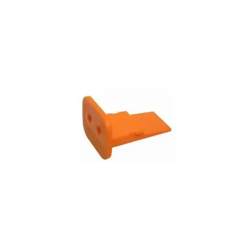 DT Series Wedgelock, Orange, 2-Way Plug