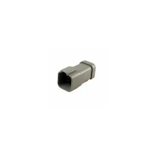 DT Series Receptacle, Rectangular, Grey, 6 Cavities, Contact Size 16, Current Rating 13