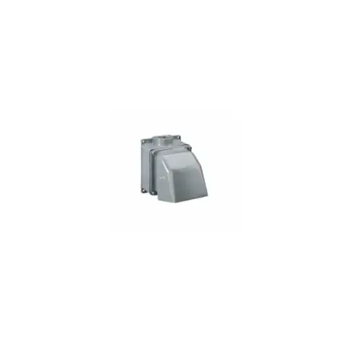 Aluminum Mounting Box 1-1/2" 4W-Angled 60/100A Gray