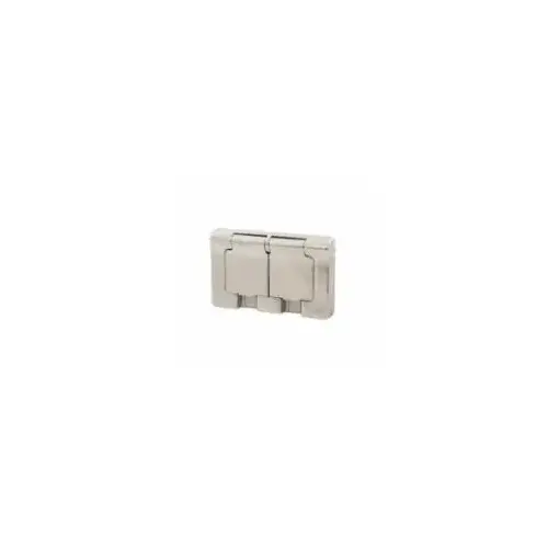 Duplex Outlet Cover, 1 Gang, Rain-Tight, SS Duplex Outlet Cover, 1 Gang, Rain-Tight, SS