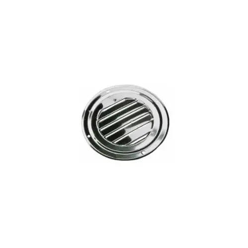 Stainless Round Louvered Vent, 4"