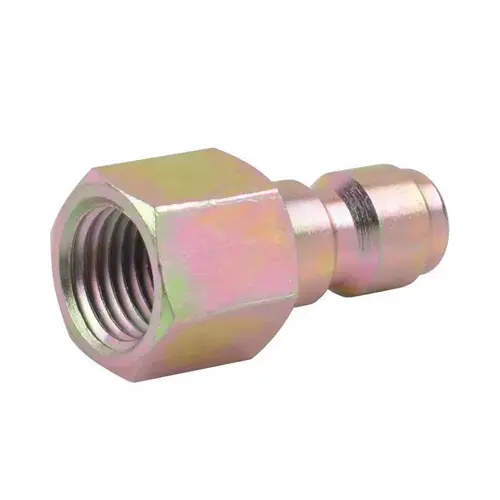 Quick Connect Plug 1/4-in Female NPT x 1/4-in 5500 psi Gold Quick Connect Plug 1/4-in Female NPT x 1/4-in 5500 psi Gold